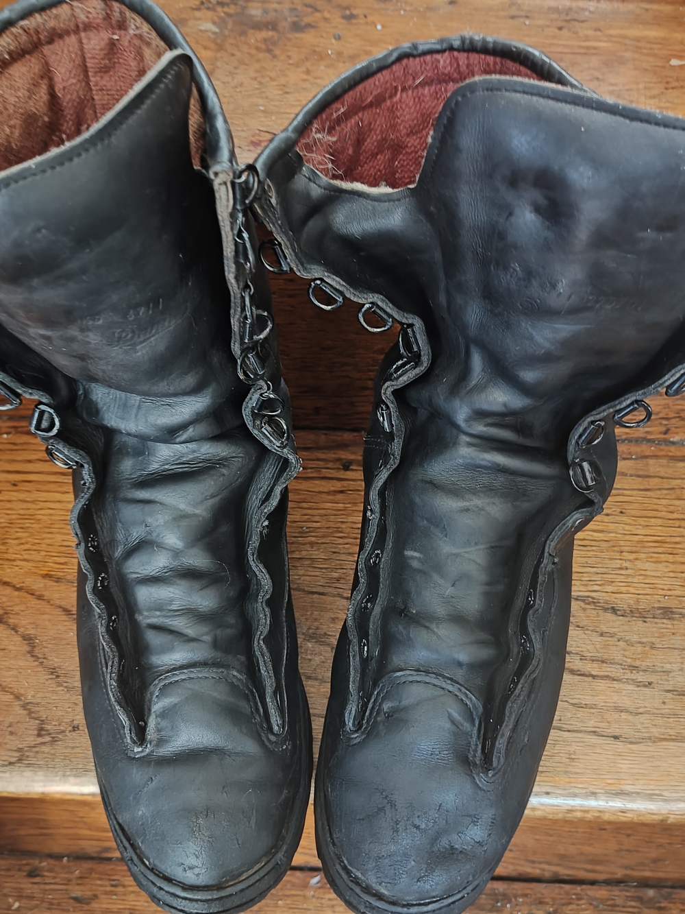 Vibram Men's Black High-Top Lace-Up Work Boots